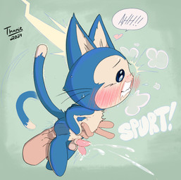 ambiguous_gender ambiguous_penetrating ambiguous_penetrating_male anal anal_fingering anthro anus blue_body blue_fur blush bodily_fluids breath clenched_teeth cum ejaculation erection fingering fingers fur genital_fluids genitals grabbing_from_behind heart_symbol male male/ambiguous male_penetrated orgasm panting penetration penis raised_tail sex shocked shota size_difference small_penis smaller_male solo_focus sound_effects sweat tail tail_motion tailwag tears teeth text young young_anthro young_male thanie dragon_ball puar_(dragon_ball) domestic_cat felid feline felis human mammal english_text hi_res signature