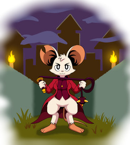 anthro breasts digitigrade featureless_crotch female flail fur holding_object holding_weapon looking_at_viewer mace medium_breasts melee_weapon night outside smile solo thick_thighs torch weapon whip white_body white_fur wide_hips marcodile mina_the_hollower yacht_club_games mina_(mina_the_hollower) mammal mouse murid murine rodent hi_res