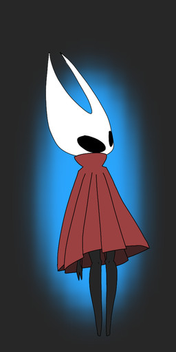 anthro black_body black_eyes clothed clothing featureless_feet feet female horn solo white_horn spaghettibananas hollow_knight_(franchise) team_cherry hornet_(hollow_knight) arthropod humanoid insect 2019 digital_media_(artwork) hi_res source_request