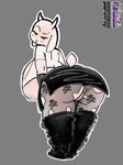 alternative_fashion anthro big_breasts breasts butt clothed clothing female fishnet_clothing fishnet_legwear fur genitals goth horn legwear looking_at_viewer mature_anthro mature_female nipples pussy simple_background smile solo tail teasing white_body white_fur urbanica undertale undertale_(series) toriel bovid caprine goat mammal absurd_res digital_media_(artwork) full-length_portrait hi_res portrait