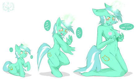 amber_eyes anthro anthrofied areola base_one_layout basic_sequence big_breasts biped breasts dialogue erect_nipples female feral feral_to_anthro fur green_body green_fur hair horn kneeling linear_sequence multicolored_hair navel nipples nude one_row_layout shadow solo speech_bubble text three_frame_image three_frame_sequence transformation transformation_sequence two_tone_hair cold-blooded-twilight friendship_is_magic hasbro my_little_pony mythology lyra_heartstrings_(mlp) equid equine mammal mythological_creature mythological_equine unicorn 2014 absurd_res english_text hi_res sequence