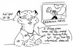 anthro clothed clothing dialogue disgust fangs female fur group humor looking_at_viewer male markings news news_reporter parody police reporter solo_focus spots spotted_body spotted_fur teeth text nobby_(artist) disney zootopia anon fabienne_growley felid human mammal pantherine rhinoceros snow_leopard digital_drawing_(artwork) digital_media_(artwork) english_text monochrome
