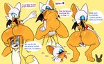 anal anal_penetration annoyed anthro body_invasion bulge dialogue duo female fingering looking_pleasured male moan penetration possession stretching_face text tongue tongue_out vaginal vaginal_fingering vore reiki_arts sega sonic_the_hedgehog_(series) miles_prower rouge_the_bat bat canid canine fox mammal 2023 english_text hi_res