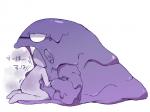 ambiguous_gender annoyed blush blush_lines bodily_fluids dripping duo forced glistening glistening_body goo-connected_lips happy head_in_mouth interspecies looking_up not_furry open_mouth open_smile oral_vore poison_gas pokephilia pupils purple_body simple_background slit_pupils smile sweat sweatdrop text unimpressed vore white_background white_body winte nintendo pokemon anon generation_1_pokemon goo_creature human mammal monster muk pokemon_(species) 2014 4:3 digital_drawing_(artwork) digital_media_(artwork) japanese_text shaded translation_request