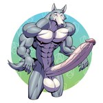 1:1 2024 absurd_res anthro balls beastars big_balls big_penis canid canine canis erection genitals hi_res huge_penis humanoid_genitalia humanoid_penis hyper hyper_genitalia hyper_penis legoshi_(beastars) long_penis looking_at_viewer male mammal muscular muscular_anthro muscular_male nipples nude penis solo vein veiny_penis wolf wolfiecanem