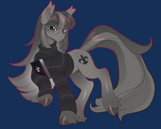 clothed clothed_female clothed_feral clothing cutie_mark eyewear female feral front_view fur glasses hair hooves looking_at_viewer solo standing tail amethystdust hasbro my_little_pony equid equine horse mammal 2026 alpha_channel digital_drawing_(artwork) digital_media_(artwork) hi_res