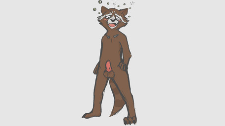 alcohol anthro balls beverage blush brown_body brown_fur claws drunk erection fur looking_at_viewer male nude open_mouth paws penis simple_background smile solo substance_intoxication teeth tongue white_body white_fur smallsavant guardians_of_the_galaxy marvel rocket_raccoon canid canine mammal procyonid raccoon 16:9 2019 digital_media_(artwork) hi_res