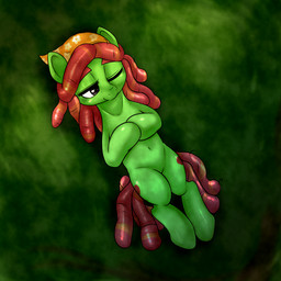 blush dreadlocks female feral hair red_hair smile solo behind-space friendship_is_magic hasbro my_little_pony tree_hugger_(mlp) earth_pony equid equine horse mammal pony 1:1 2015