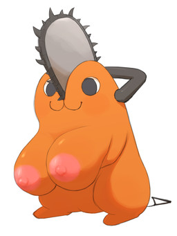 :3 areola arm_under_breasts big_areola big_breasts big_eyes big_iris big_nipples black_eyes breasts busty_feral chainsaw closed_smile crossgender female feral glistening glistening_areola glistening_breasts glistening_nipples huge_areola huge_breasts huge_nipples iris light_areola light_body light_nipples looking_forward monotone_background monotone_body mouth_closed mtf_crossgender nipples no_pupils nude nude_female orange_body orange_breasts pink_areola pink_nipples power_tool round_eyes simple_background simple_eyes smile solo standing three-quarter_view tools white_background white_sclera beageiso chainsaw_man pochita_(chainsaw_man) canid canine devil_(chainsaw_man) mammal 2025 3:4 absurd_res digital_drawing_(artwork) digital_media_(artwork) full-length_portrait hi_res portrait