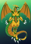 anthro biceps horn looking_at_viewer male open_mouth simple_background smile solo tail teeth wings gaiki bakugan mythology sega sega_fave dragon dragonoid_(bakugan) mythological_creature mythological_scalie scalie 2021 absurd_res digital_media_(artwork) hi_res