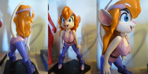 anthro base_one_layout basic_sequence bent_over blonde_hair blue_eyes breasts clothing female figurine hair leg_warmers legwear leotard linear_sequence one_row_layout raised_tail rear_view sculpture solo tail three_frame_image three_frame_sequence tights workout_clothing chip_n'death chip_'n_dale_rescue_rangers disney gadget_hackwrench mammal mouse murid murine rodent 2012 grandfathered_content sequence
