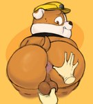 anus armor backsack ball_grab balls big_butt black_collar bodily_fluids butt collar genitals hard_hat headgear helmet male solo spread_butt spreading sweat sweatdrop young filthyopossum nickelodeon nickjr paw_patrol pawpatrol spin_master rubble_(paw_patrol) bulldog canid canine canis domestic_dog english_bulldog mammal mastiff molosser 2025 hi_res