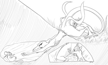 ambiguous_gender butt butt_stuck cutaway female feral group laugh monobutt pushing semi-anthro size_difference stuck stuck_in_ground tail trio x-ray_view lizet nintendo pokemon generation_1_pokemon generation_7_pokemon pokemon_(species) rattata salandit salazzle 2017 digital_media_(artwork) monochrome