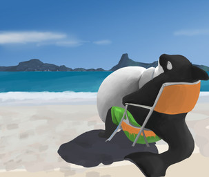 anthro beach belly big_belly big_butt black_body black_skin butt chair chair_breaking clothed clothing detailed_background eyes_closed fin folding_chair furniture head_fin huge_belly lounging male morbidly_obese morbidly_obese_anthro morbidly_obese_male obese obese_anthro obese_male on_chair outside overweight overweight_anthro overweight_male reclining sand sea sitting sitting_on_chair solo swimming_trunks swimwear tail thick_tail water white_body white_skin feedtheboss cetacean dolphin mammal marine oceanic_dolphin orca toothed_whale