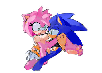 added_anatomy antenna_hair anthro blue_body blush bodily_fluids bottomless breast_play breast_suck breasts clothed clothing clothing_lift countershade_genitalia countershade_penis countershade_torso countershading duo ear_piercing eyelashes feet female genital_fluids genitals gloves green_eyes hair handwear head_spines head_tuft male male/female mostly_nude nipples open_mouth pawpads penetration penile penile_penetration penis penis_in_vagina piercing pink_body pointy_ears quills_(anatomy) shirt shirt_lift short_hair spread_legs spreading sucking thick_eyelashes toes tongue topwear tuft vaginal vaginal_penetration tutifrurizuuu sega sonic_the_hedgehog_(series) amy_rose sonic_the_hedgehog eulipotyphlan hedgehog mammal colored_sketch shaded sketch
