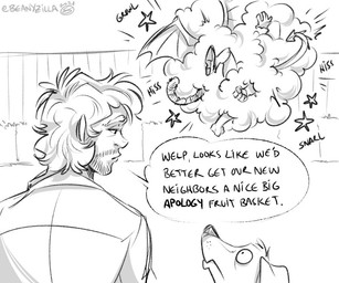 alternate_species clothed clothing dialogue facial_hair feral fight group hair human_focus male not_furry_focus shirt speech_bubble text topwear zillabean hannibal_(series) mythology francis_dolarhyde hannibal_lecter will_graham animal_humanoid canid canine canis domestic_dog dragon dragon_humanoid felid felid_humanoid human humanoid mammal mammal_humanoid mythological_creature mythological_scalie pantherine pantherine_humanoid scalie tiger_humanoid 6:5 digital_media_(artwork) english_text monochrome sketch
