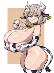 animal_print animal_print_bikini areola areola_slip armwear big_areola big_breasts big_butt bikini bikini_thong bovine_ears breasts butt clothing cow_print cow_print_bikini cowbell elbow_gloves female gloves handwear holding_breast horn huge_breasts huge_butt huge_hips hyper hyper_breasts legwear mature_female micro_bikini multi_ear nipple_outline pattern_bikini pattern_clothing pattern_swimwear solo string_bikini swimwear tail tail_tuft thick_thighs thigh_highs thong tuft two-piece_swimsuit underwear wide_hips srbready uzaki-chan_wa_asobitai! tsuki_uzaki animal_humanoid bovid bovid_humanoid bovine bovine_humanoid horned_humanoid humanoid mammal mammal_humanoid 3:4 hi_res mother_(lore) parent_(lore)