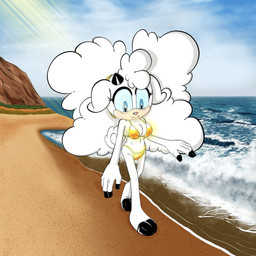 2_toes anthro barefoot beach big_breasts bikini blue_eyes breasts clothed clothing cloven_hooves feet female gold_bikini hooved_plantigrade hooved_toes hooves horn plantigrade seaside skimpy solo swimwear toes two-piece_swimsuit drawfug_01 golden_week idw_publishing sega sonic_the_hedgehog_(comics) sonic_the_hedgehog_(idw) sonic_the_hedgehog_(series) lanolin_the_sheep_(sonic) bovid caprine mammal sheep 1:1 hi_res