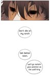 aman_(weibo) ambiguous_species anthro black_eyes brown_body brown_fur colored comic dialogue english_text fur hair hi_res simple_background solo speech_bubble text white_background