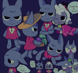 ambiguous_anthro ambiguous_gender anthro basket blush bodily_fluids container crying duo food fur holding_basket holding_container holding_object horn leaf leaf_censor looking_at_another one_eye_closed plant tears thought_bubble vegetable white_body white_fur white_wool wool_(fur) xamsdy cult_of_the_lamb massive_monster_(studio) lamb_(cult_of_the_lamb) narinder bovid caprine domestic_cat felid feline felis mammal sheep 2026 digital_drawing_(artwork) digital_media_(artwork) hi_res
