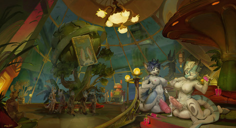 anthro art_deco_architecture balls big_balls big_penis blonde_hair blue_body blue_fur blue_hair blue_tail bodily_fluids breasts brown_eyes cum cum_on_ground cum_on_own_penis cum_on_penis cum_on_self cum_string cumshot dipstick_ears ear_markings ejaculation erection fur genital_fluids genitals group gynomorph gynomorph_anthro hair holding_breast holding_syringe huge_balls humanoid_genitalia humanoid_penis inside intersex intersex_anthro kneeling multicolored_ears nipples nude open_mouth penis pink_nipples pink_penis purple_eyes short_hair sign tail vein veiny_penis white_balls white_body white_fur white_tail oselotti 2k_games bioshock aquatic canid canine fish mammal shark 2025 absurd_res english_description hi_res