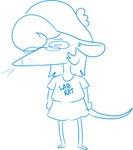2022 anthro barefoot biped blue_and_white blue_text bottomwear choko_(chokovit) chokovit_(artist) clothed clothed_anthro clothed_female clothing digital_drawing_(artwork) digital_media_(artwork) english_text eyebrows eyelashes fancy_rat feet female female_anthro front_view full-length_portrait hair hair_over_eye hat headgear headwear hi_res long_tail mammal monochrome murid murine one_eye_obstructed portrait rat rat_tail rodent round_ears shirt simple_background sketch skirt snout solo standing tail tam_o'_shanter text text_on_clothing text_on_shirt text_on_topwear three-quarter_view topwear trans_(lore) trans_woman_(lore) whiskers white_background