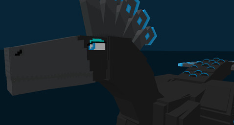 black_body black_feather_hair black_feathers blinking blue_body blue_eyes blue_eyeshadow blue_feathers blue_tongue eyeshadow feathers female feral grey_body grey_feather_hair grey_feathers grey_snout looking_at_viewer makeup mouth_shot nom open_mouth solo tail tail_feathers tail_wiggle teeth tongue tongue_out therealmessyroomguy1 lumina_(therealmessyroomguy1) dinosaur dromaeosaurid feathered_dinosaur feathered_scalie prehistoric_species reptile saurischian scalie theropod 3d_(artwork) 3d_animation animated blockbench_(artwork) digital_media_(artwork) loop short_playtime