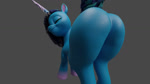 anus big_butt blue_body blue_hair butt equine_anus female feral freckled_face freckles fur green_eyes hair horn looking_at_viewer looking_back puffy_anus shaking_butt solo twerking wide_hips swoomy hasbro mlp_g5 my_little_pony mythology misty_brightdawn_(mlp) equid equine mammal mythological_creature mythological_equine unicorn 16:9 3d_(artwork) 3d_animation animated digital_media_(artwork) hi_res no_sound short_playtime webm widescreen