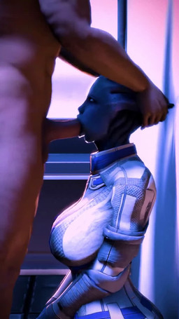 big_breasts bouncing_breasts breasts clothed clothed/nude clothed_female clothing deep_throat duo female fully_clothed fully_clothed_female kneeling male male/female neck_bulge nude nude_male oral oral_penetration penetration pseudo_hair tentacle_hair tentacles shorfi bioware electronic_arts mass_effect liara_t'soni alien asari human humanoid mammal 3d_(artwork) 3d_animation animated digital_media_(artwork) hi_res short_playtime sound webm