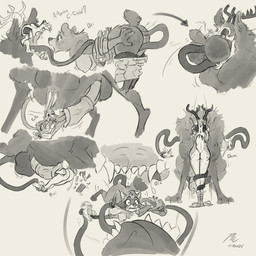 anthro cock_vore female female_prey genitals male male_pred oral_vore penile penis reverse_mouth_shot undressing_another unwilling_prey vore magnificent-arsehole american_mythology indigenous_north_american_mythology mythology north_american_mythology bear deer lagomorph leporid mammal procyonid rabbit raccoon wendigo 1:1 absurd_res digital_media_(artwork) hi_res sketch