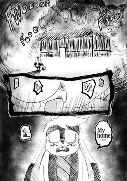 accessory ainu_clothing animal_genitalia animal_penis anthro anus big_breasts big_ears breasts buckteeth burning canine_genitalia canine_penis clothing collar collarbone dialogue eyebrows facial_hair feathers feet female fire flashback floppy_ears fur genitals hair headband navel nipples nude nude_anthro nude_female nude_male oral penile penis predator/prey sex simple_background teeth text thick_thighs tools vulva white_background white_body white_fur white_hair efradraws northwind_(efradraws) isepo_(efradraws) uspul_(efradraws) canid canine canis lagomorph leporid mammal rabbit wolf absurd_res black_and_white comic digital_media_(artwork) english_text halftone hi_res monochrome