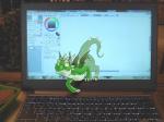 computer electronics feral horn laptop photo photo_background real scales solo tail wings kogotsuchidark mythology paint_tool_sai_(copyright) dragon mythological_creature mythological_scalie scalie 2013 4:3 digital_media_(artwork) hi_res mixed_media paint_tool_sai_(artwork) photography_(artwork)