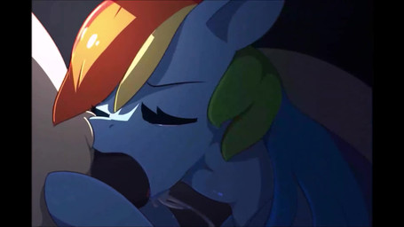 animal_genitalia animal_penis black_penis bodily_fluids deep_throat dripping duo equine_genitalia equine_penis erection faceless_character faceless_feral faceless_male fellatio female female_focus female_penetrated feral feral_on_feral feral_penetrated feral_penetrating feral_penetrating_female feral_penetrating_feral genitals male male/female male_on_feral male_penetrating male_penetrating_female male_penetrating_feral medial_ring moan music neck_bulge oral oral_penetration penetration penile penile_penetration penis penis_in_mouth saliva saliva_drip saliva_on_penis saliva_string sex solo_focus tongue tongue_out tongue_out_fellatio eto_ya sound_warning third-party_edit friendship_is_magic hasbro my_little_pony rainbow_dash_(mlp) earth_pony equid equine horse mammal pony 16:9 2019 2d_animation animated frame_by_frame hi_res long_playtime loop sound webm widescreen