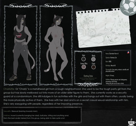 alternative_fashion anthro anus armpit_hair ball big_breasts black_hair body_hair breasts butt chilean_flag clothed clothing ear_piercing feet female fully_clothed genitals grey_body hair metalhead nipples piercing pubes soccer_ball solo text vulva yellow_sclera bzeh charlotte_parra domestic_cat felid feline felis mammal 2025 english_text hi_res model_sheet signature incest_(lore)
