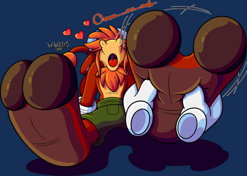 2_toes 4_fingers anthro big_feet blush blush_lines cartoon_gloves feet feet_towards_viewer fingers foot_fetish heart_symbol holding_feet hooves horn male massage open_mouth paws red_tongue rubbing_feet soles solo spread_toes tail toes tongue toony uvula marquis2007 byron_(tamerkoh) bison bovid bovine cattle hybrid mammal absurd_res alpha_channel hi_res