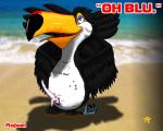 beach beak detailed_background erection feathers feral looking_at_viewer male nude open_mouth outside penis sand seaside solo water unknown_artist unknown_artist_signature blue_sky_studios rio_(series) rafael_(rio) avian bird ramphastos toco_toucan toucan hi_res signature