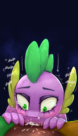 animal_genitalia animal_penis anthro bodily_fluids cum cum_in_mouth cum_in_nose cum_inside duo equine_genitalia equine_penis feral genital_fluids genitals makeup male male/male oral penis running_makeup sound_effects kviksi_nya friendship_is_magic hasbro my_little_pony mythology discord_(mlp) spike_(mlp) chimera draconequus dragon mythological_creature mythological_scalie scalie absurd_res hi_res