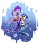 bubble duo male sea split_form water young suspicious_spirit disney luca_(pixar) pixar alberto_scorfano luca_paguro humanoid marine merfolk absurd_res hi_res