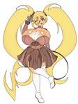 alternative_fashion anthro big_breasts breasts cleavage clothed clothing female gyaru huge_breasts j-fashion long_tail one_eye_closed solo tail tongue tongue_out twintails_(hairstyle) wink sweetiex nintendo pokemon chuchu_(noxvenator) generation_1_pokemon pokemon_(species) raichu full-length_portrait hi_res portrait