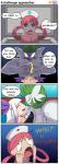 blue_eyes clothed clothing dialogue female hair laugh open_mouth pink_hair text white_hair rilex_lenov nintendo pokemon mellow_(character) midori_(rilex_lenov) nurse_joy demon gardevoir generation_3_pokemon human mammal pokemon_(species) 2017 absurd_res comic digital_media_(artwork) english_text hi_res