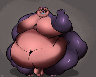 4_eyes big_butt blue_tongue butt genitals humanoid_genitalia humanoid_penis male morbidly_obese morbidly_obese_male multi_eye navel nude nude_male obese obese_male overweight overweight_male penis pink_body pink_skin purple_body purple_skin solo tongue chonkykaoru disney lilo_and_stitch jumba_jookiba alien kweltikwan hi_res
