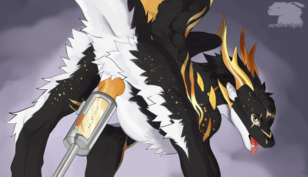 breath countershading erection feral fur genitals horn machine male milking_cum milking_machine open_mouth panting penile penis penis_backwards penis_milking penis_milking_machine simple_background solo tail tongue wings yellow_horn pandoraingrid_(artist) mythology dragon furred_dragon furred_scalie mythological_creature mythological_scalie scalie