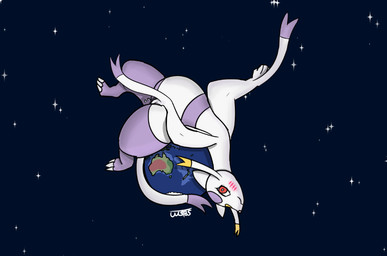anthro blush bodily_fluids female genital_fluids looking_at_viewer lying macro masturbation on_back paws planet simple_background solo space tail terra_macro mewskieblueskie nintendo pokemon generation_5_pokemon mammal mienshao pokemon_(species) digital_media_(artwork)