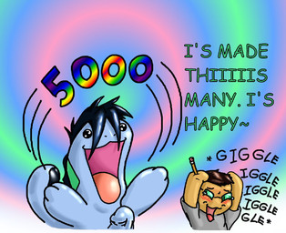 anthro black_hair black_text blue_body blush brown_hair duo erection eyewear genitals giggling glasses green_eyes green_text hair holding_object holding_pencil humanoid_genitalia humanoid_penis laugh male open_mouth open_smile pencil_(object) penis rainbow_text red_blush red_tongue short_hair smile tail text tongue wearing_glasses deimion_j_shadowwolf nintendo pokemon generation_2_pokemon human mammal pokemon_(species) quagsire 2008 comic_sans digital_drawing_(artwork) digital_media_(artwork) shaded