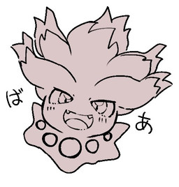 ambiguous_gender feral floating gem hair jewelry limbless necklace open_mouth pearl_(gem) pearl_necklace simple_background solo teeth text white_background yakiniku628 nintendo pokemon generation_2_pokemon ghost misdreavus pokemon_(species) spirit japanese_text monochrome