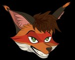 anthro male smile solo thux-ei canid canine fox mammal headshot_portrait portrait