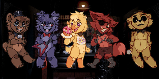 fnaf1 fnaf_1 fnaf_art fnaf_bonnie fnaf_chica fnaf_freddy fnaf_golden_freddy fnafartist fnafbonnie fnafchica fnaffanart fnaffoxy fnaffreddy fnafgoldenfreddy fnafinmystyle five_nights_at_freddy's scottgames fnaf_foxy absurd_res hi_res