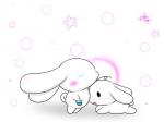 :3 anthro baby blush bodily_fluids crying duo eyes_closed fur japanese long_ears male pacifier standing tears white_body white_fur young young_anthro メヴ・オート cinnamoroll pixiv sanrio cinnamon_(cinnamoroll) milk_(cinnamoroll) canid canine canis domestic_dog mammal 4:3