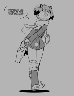 anthro beanie biped boots briefcase clothing coat cosplay crossover_cosplay dialogue facial_markings female footwear grey_background hair handbag hat head_markings headgear headwear holding_briefcase holding_object knee_highs knee_socks legwear markings mask_(marking) open_mouth open_smile running scarf shoes short_hair simple_background smile socks solo speech_bubble talking_to_another text topwear high5art brand_new_animal nintendo pokemon studio_trigger dawn_(pokemon) michiru_kagemori canid canine mammal raccoon_dog tanuki 2022 crossover digital_drawing_(artwork) digital_media_(artwork) english_text full-length_portrait hi_res monochrome portrait signature sketch