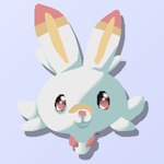 ambiguous_gender bandage bandage_on_face bandage_on_nose fur looking_at_viewer pink_eyes pink_nose solo white_body white_fur jubb nintendo pokemon generation_8_pokemon pokemon_(species) scorbunny 1:1 2019 headshot_portrait portrait signature